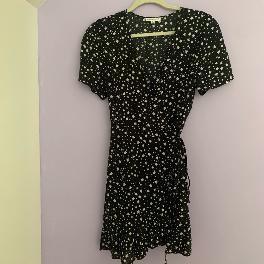 Star wrap dress